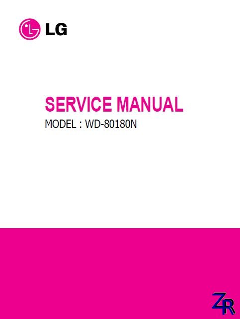 Service Manual - LG - WD-80180N [PDF]