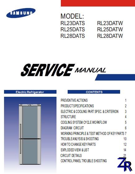 Service Manual - Samsung - RL23DATS [PDF]