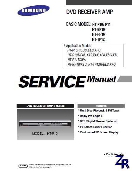 Service Manual - Samsung - HT-P10 [PDF]